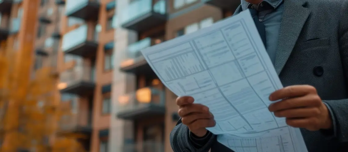 A property valuer assessing a commercial building in Adelaide