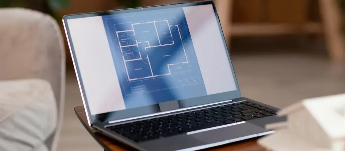 Valuer using real time property valuation software to analyse market data